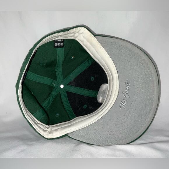 NWT NEW MICHIGAN STATE SPARTANS GREEN WHITE S FLAT BRIM BASEBALL HAT SZ 7 - Picture 7 of 7